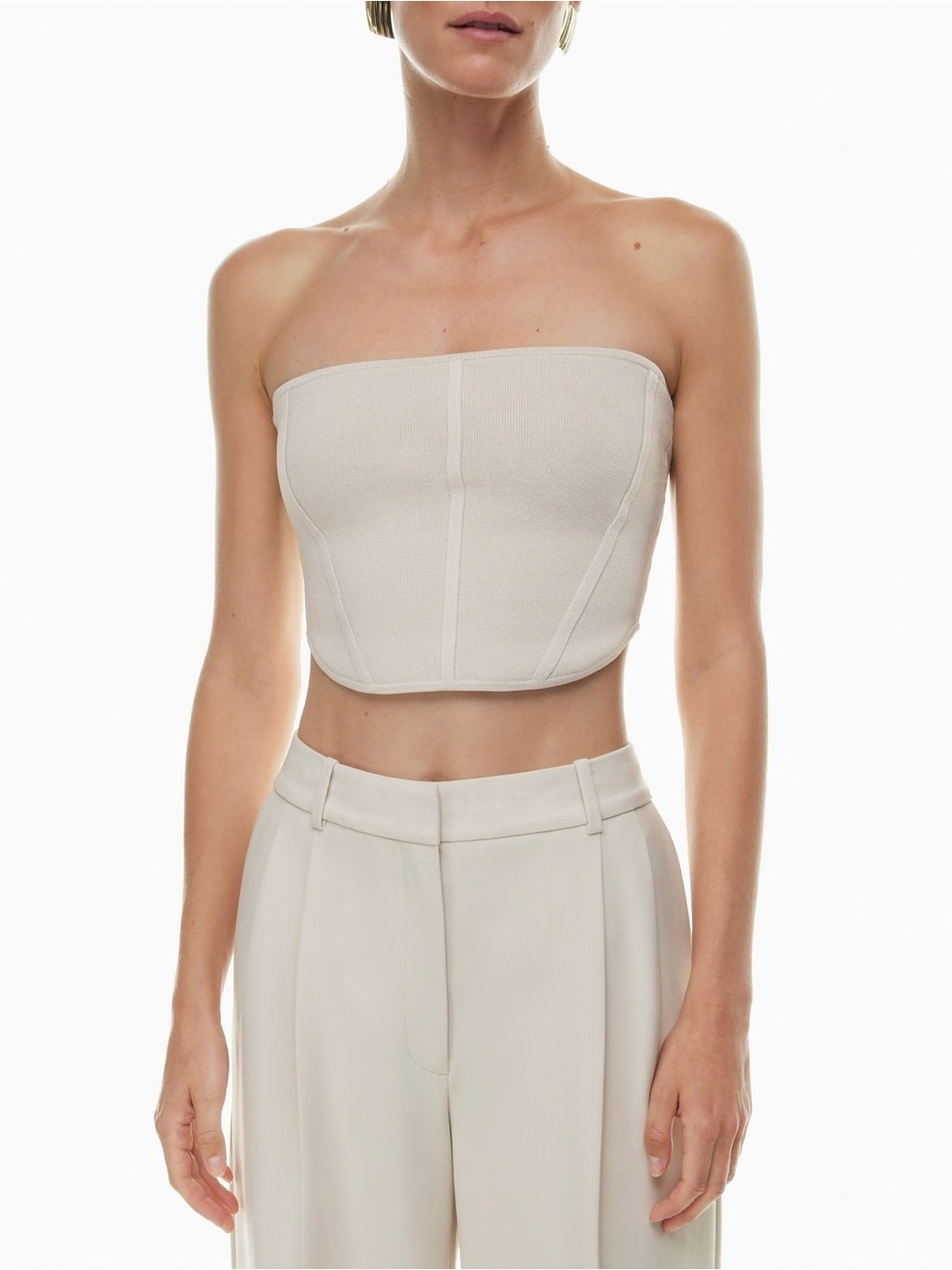 Babaton Sculpt Knit Bustier Top - New